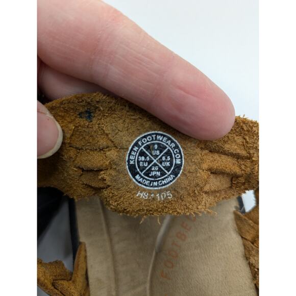 Keen Women's Tan Leather Woven Hurache-style Hiking Sandals Sz 9 - Picture 9 of 9